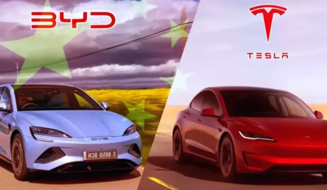 Elektrikli Otomobil Pazarında Şok Değişim! Tesla Çin'de BYD'yi Solladı!
