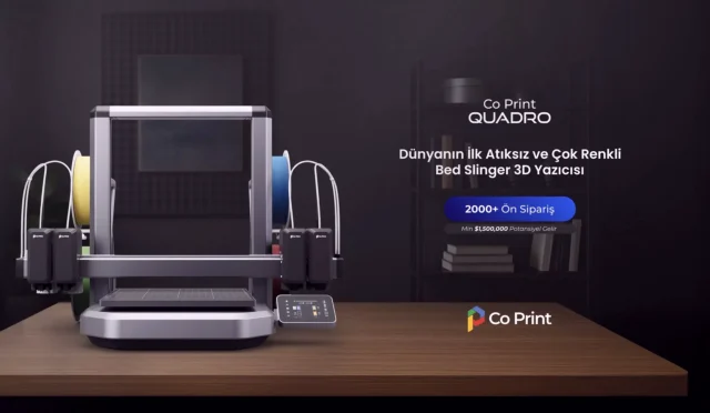 Co Print Quadro 3D Yazıcısı Tanıtıldı: Forbes'tan Girişim Ödülü Aldı!