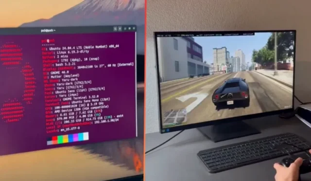PS5'e Linux Kuruldu, GTA V Coştu! Oyun Konsolu PC'ye Dönüştü!