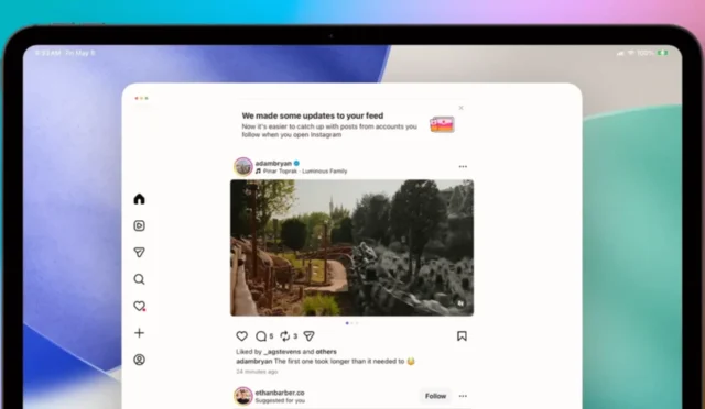 Instagram iPad Uygulamasında Devrim! iPhone Deneyimi Tablette